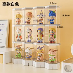 品兔 萌粒盲盒展示架收纳摆件立牌手办展示柜娃娃透明亚克力展示盒阶梯