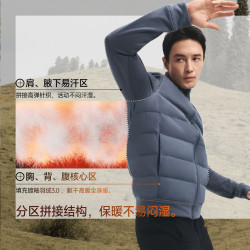 蕉下 排骨羽绒服男轻薄 分区拼接棉服秋冬保暖上衣内胆立领户外外套