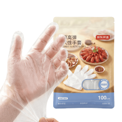 京东京造 TPE一次性手套 食品级加厚 100只 均码