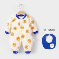 迷你木木屋 婴儿冬季纯棉夹棉加厚连体衣