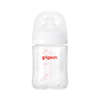 贝亲 新生儿 防胀气宽口径玻璃奶瓶160ml SS号奶嘴 0个月+ AA260