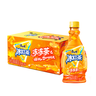 康师傅 冰红茶冻冻茶456g*12瓶整箱装果冻口味冰沙茶饮料饮品