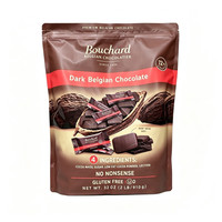 宅家食光:比利时BOUCHARD黑巧克力910g 72%可可黑巧克力