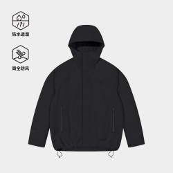 伯希和 冲锋衣男26年新款Teflon户外硬壳防风防雨徒步登山连帽外套