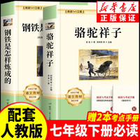 亲子时光：骆驼祥子和钢铁是怎样炼成的原著正版七年级下册必读名著课外书籍