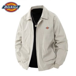 Dickies 美式高端潮流休闲夹克春秋新款男装宽松工装痞帅翻领开衫长袖外套 乐砾杏  XL