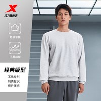 移动端：特步 0102 宽松圆领针织卫衣 正黑色-常规款 M