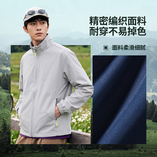 班尼路 防泼水 浅蓝 XL 立领夹克