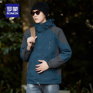 罗蒙 防风保暖 牛仔蓝 3XL 男士夹克
