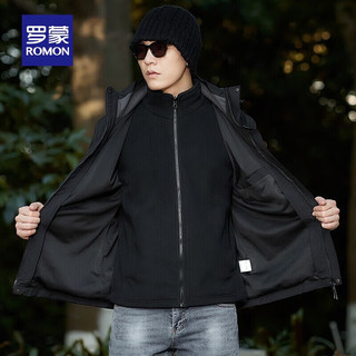 罗蒙 防风保暖 黑色 XL 男士夹克