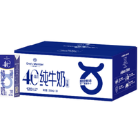 1号会员店 4.0g蛋白全脂纯牛奶200ml*30盒