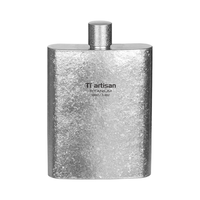 Tiartisan 纯钛迷你酒壶 冰花款 100ml 户外便携