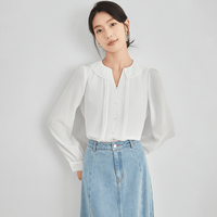 百亿补贴：曼·贝 Manbei 曼贝 女士时尚雪纺衬衫 通勤上衣