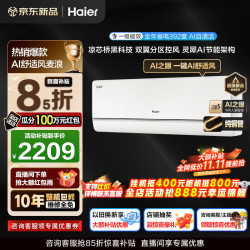 海尔 麦浪舒适风 KFR-35GW/E2-1 新一级能效 壁挂式空调 1.5匹