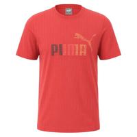 PUMA 彪马 男士印花LOGO圆领T恤