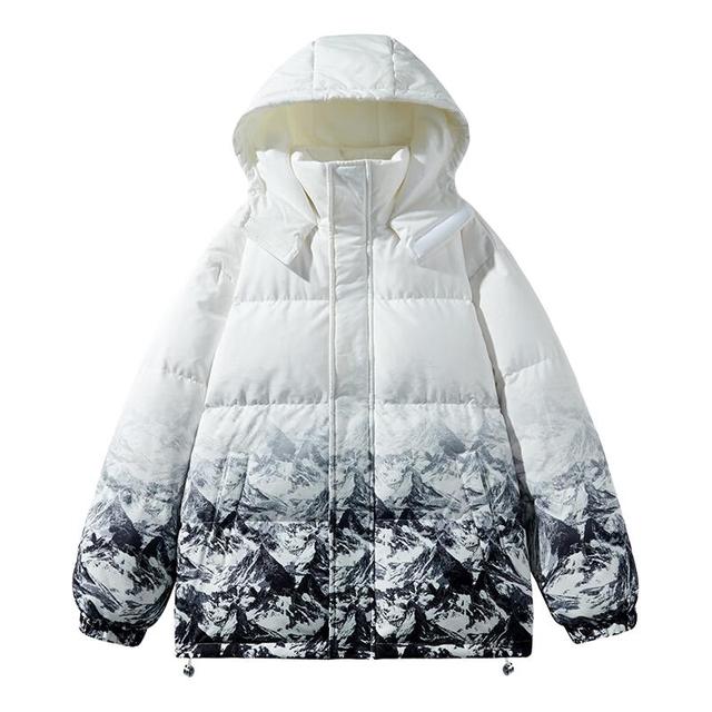 雪中飞 新款情侣款时尚简约短款羽绒服保暖抗寒休闲舒适 白色|8162 2XL 185/100A