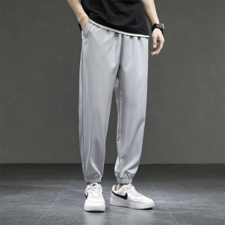 杉努 K20 冰丝薄款 浅灰 3XL 男士休闲裤