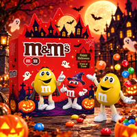 宅家食光：m&m's mms巧克力 万圣节M豆盒装40.5g-红-牛奶口味*1盒