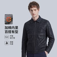 杉杉 做旧磨砂棉服夹克