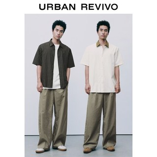 URBAN REVIVO UMF660069 压褶休闲阔腿裤