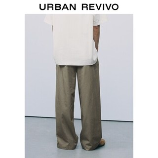 URBAN REVIVO UMF660069 压褶休闲阔腿裤