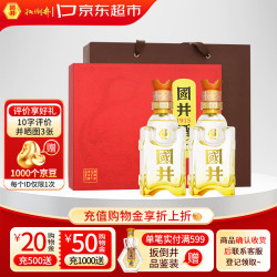 扳倒井 国井黄河献礼 国井香型白酒 52度 500ml*2瓶礼盒 礼品酒