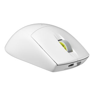美商海盗船 CORSIAR 美商海盗船 M75 AIR无线超轻FPS游戏鼠标 60g轻量 26000DPI 蓝牙USB三模连接 对称人体工学 白色