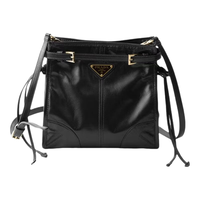 PRADA 普拉达 Bonnie 牛皮革 黑色 女士手提包