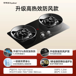 荣事达 燃气灶煤气灶家用双灶燃气灶双灶一级能效天然气液化气双灶