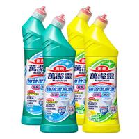 清洁收纳：花王 需首购，京东PLUS:花王（KAO）萬潔靈免刷洗洁厕灵500ml*4瓶 厕所马桶清洁剂去污去尿碱洁厕液