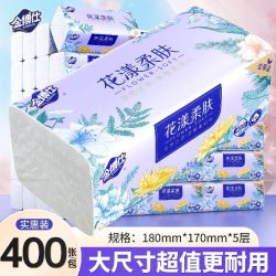 金博仕 抽纸加厚大尺寸纸巾整箱家用卫生纸学生宿舍