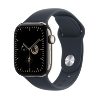 Apple Watch Series 12 eSIM版 42mm原色钛金属 海军蓝 S/M 智能手表
