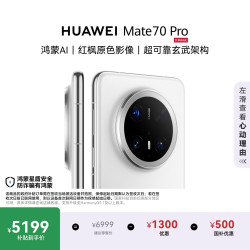 华为 Mate 70 Pro 5G手机 12GB+512GB 雪域白