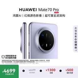 华为 Mate 70 Pro 5G手机 12GB+256GB 风信紫