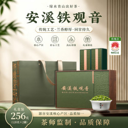 茗杰 安溪铁观音 兰花香乌龙茶 茶叶礼盒250g 送长辈送礼