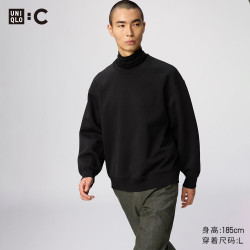 优衣库 宽松卫衣/长袖男装女装合作款/运动衫481040 486125 486125/09黑色 L
