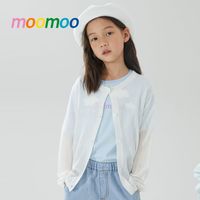 莫莫 美特斯邦威moomoo童装长袖毛衫女童云朵休闲可爱莱赛尔毛织空调衫