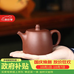 藏壶天下 宜兴紫砂壶纯手工家用紫砂茶具原矿底槽清泡茶壶汉铎
