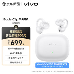 vivo Buds Clip 耳夹式蓝牙耳机 月光白 无线充版