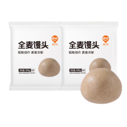 巴比 全麦馒头800g*2袋16个