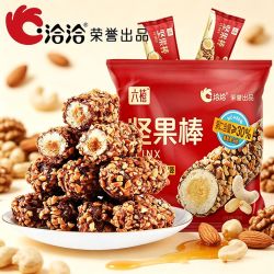 洽洽 巧克力坚果棒256克夹心果仁米果棒白巧克力充饥零食点心小吃