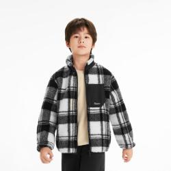 巴拉巴拉 儿童外套持久抗静电摇粒绒男童女童冬季款加绒加厚舒适保暖外套