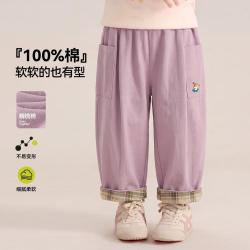 嘟嘟家 儿童裤子春秋男童休闲裤女童长裤秋季宝宝卫裤洋气
