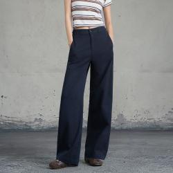 Dickies 直筒休闲裤女式2026秋季潮牌纯色简约棉柔长裤女