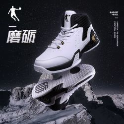 乔丹 篮球鞋男高帮革面学生外场水泥地防滑球鞋耐磨战靴男