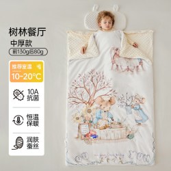 欧孕 宝宝秋冬中厚恒温蚕丝被 50cmx100cm