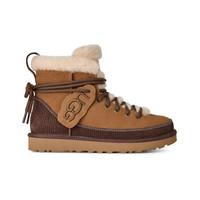 UGG 1180418 Cookie经典系带毛毛雪地靴 栗色 37