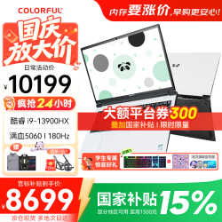 七彩虹 隐星P16 Pro i9-13900HX RTX5060 白色 16GB+512GB 笔记本电脑