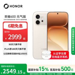 荣耀 600 元气版 12GB+256GB 元气白 5G手机