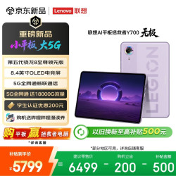 联想 Y700 8.4英寸OLED屏 16GB+512GB 紫色 5G平板电脑
